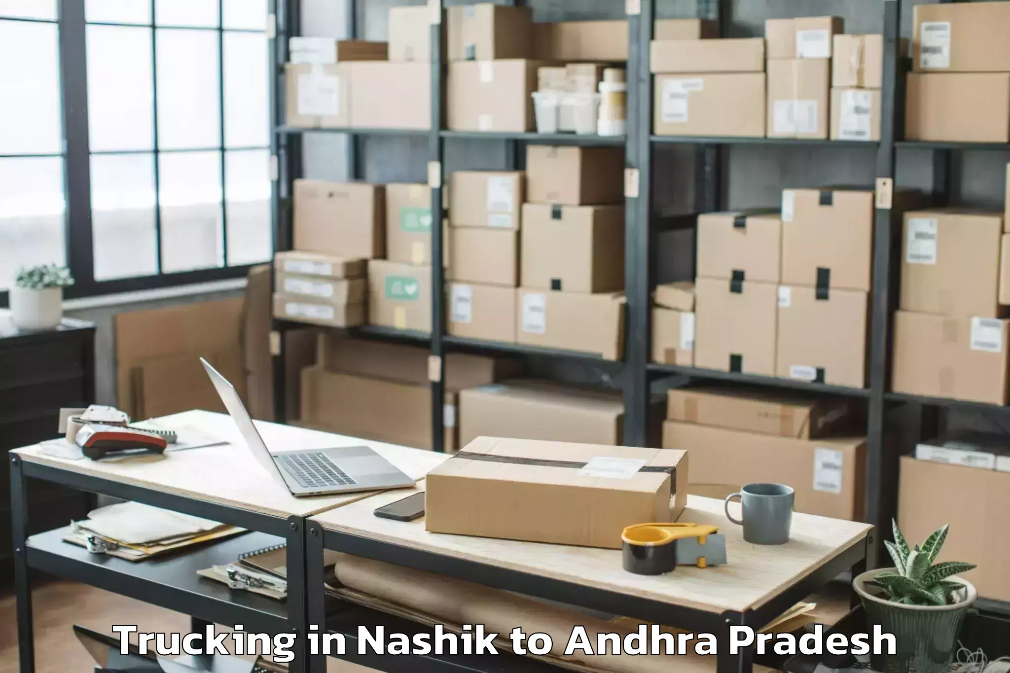 Book Nashik to Vadamalapeta Trucking Online